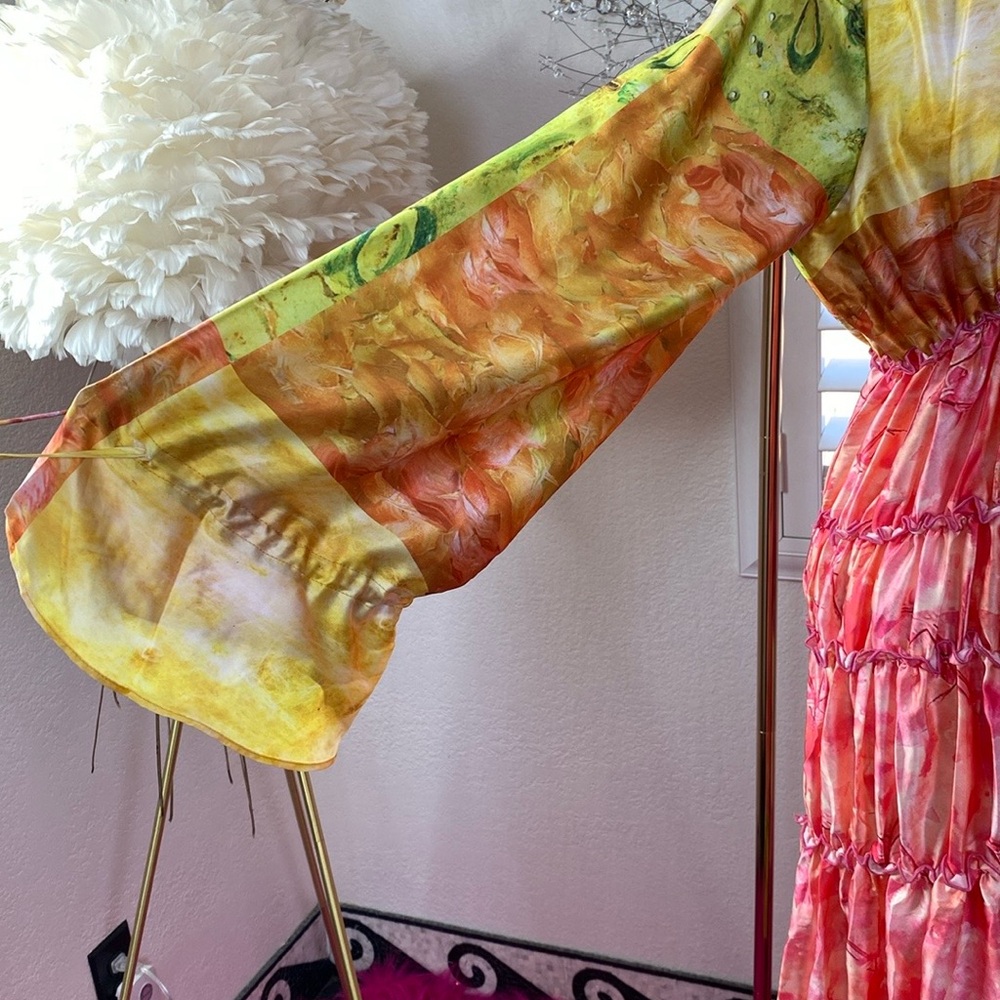 Tropical Sunset Ruffle Maxi - Picture 4 of 9